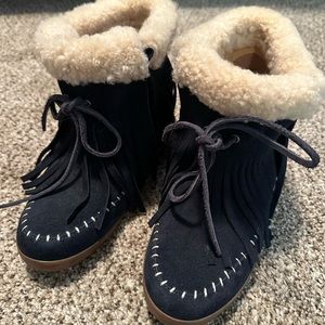 Koolaburra Fringe Ankle Booties